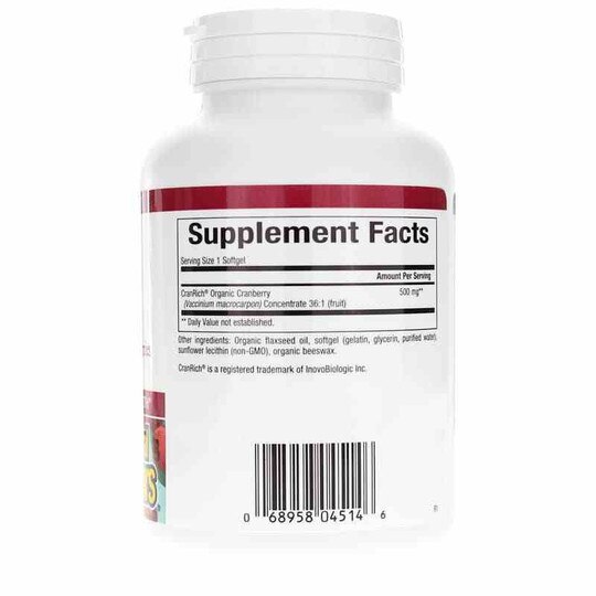 CranRich Super Strength with Organic Cranberries, 90 Sof, NF