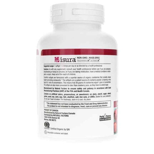 CranRich Super Strength with Organic Cranberries, 90 Sof, NF