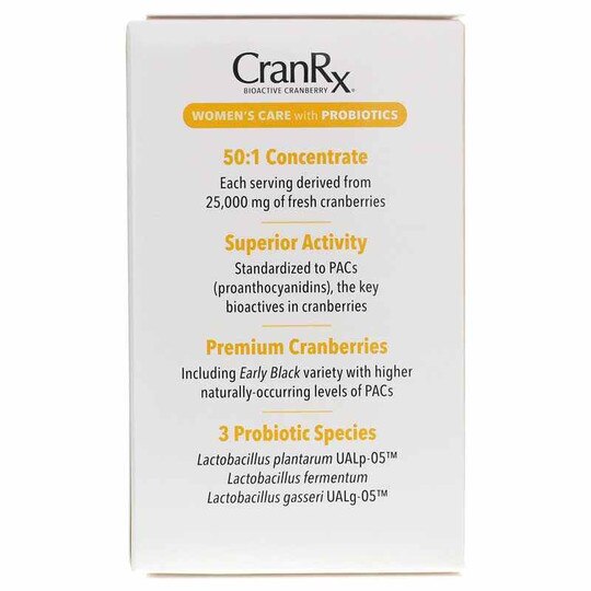 CranRx Women's Care with Probiotics, 60 Capsules, NWA