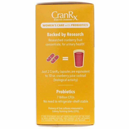 CranRx Women's Care with Probiotics, 60 Capsules, NWA