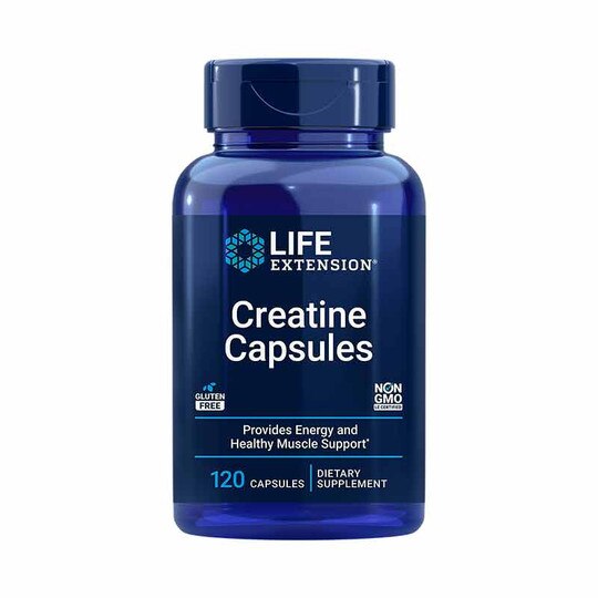 Creatine Capsules, 120 Veg Capsules, LFE