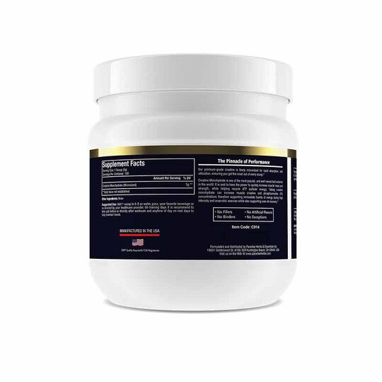 Creatine Monohydrate, 100 Servings, PHE