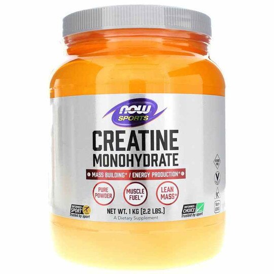 Creatine Monohydrate Pure Powder, 2.2 Lbs, NOW