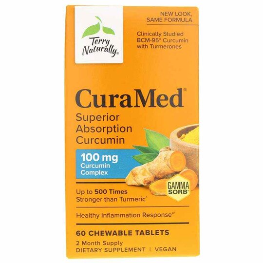 CuraMed Chewable 100 Mg, 60 Chewable Tablets, TNT