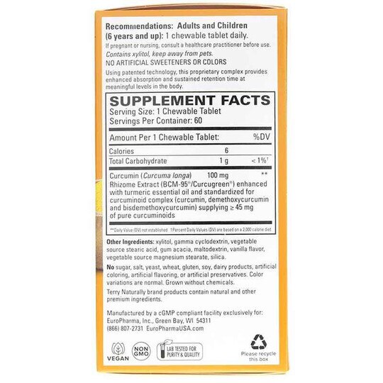 CuraMed Chewable 100 Mg, 60 Chewable Tablets, TNT