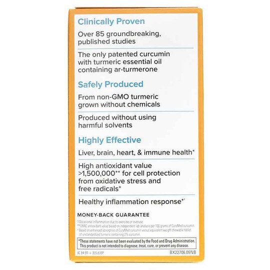 CuraMed Chewable 100 Mg, 60 Chewable Tablets, TNT