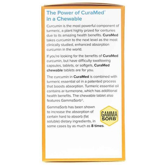 CuraMed Chewable 100 Mg, 60 Chewable Tablets, TNT