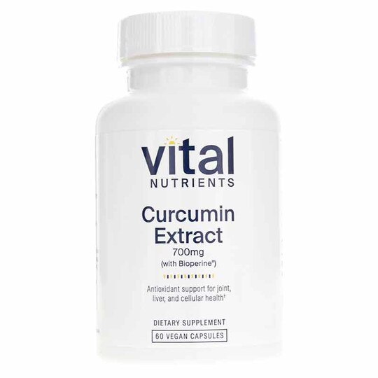 Curcumin Extract 700 Mg with Bioperine, 60 Veg Capsules, VTN