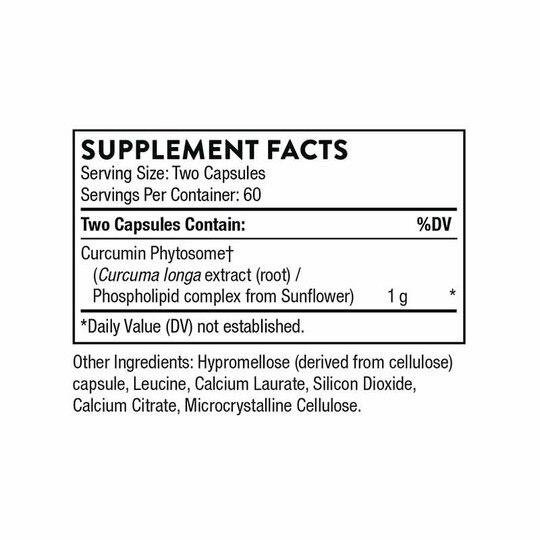 Curcumin Phytosome, 120 Veg Capsules, THR