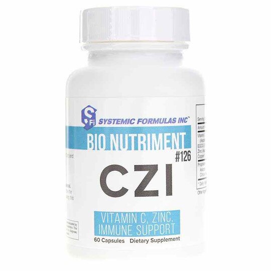 CZI Vitamin C, Zinc, Immune Support, 60 Capsules, SSF