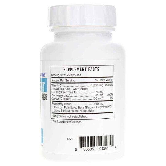 CZI Vitamin C, Zinc, Immune Support, 60 Capsules, SSF