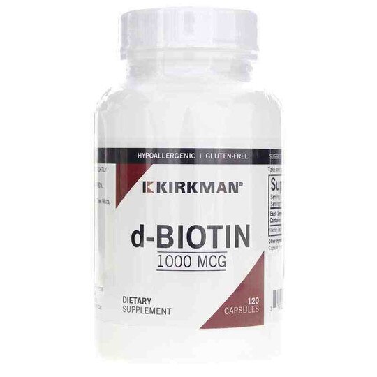d-Biotin 1,000 Mcg, 120 Capsules, KRK
