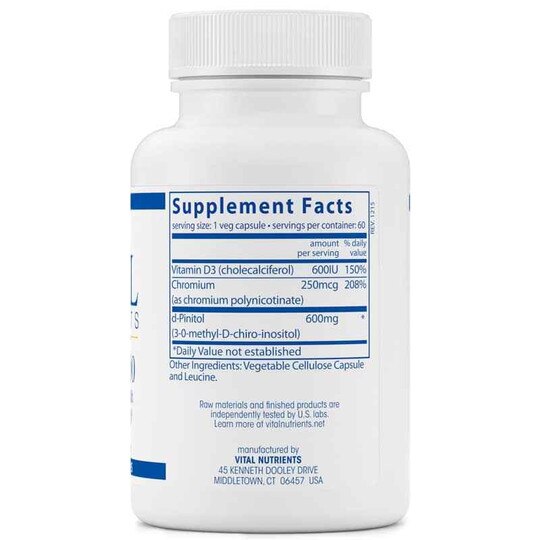 d-Pinitol 600, 60 Veg Capsules, VTN