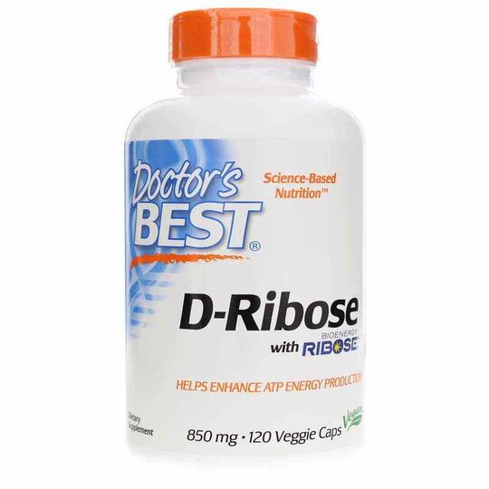 D-Ribose 850 Mg, 120 Veg Capsules, DRB