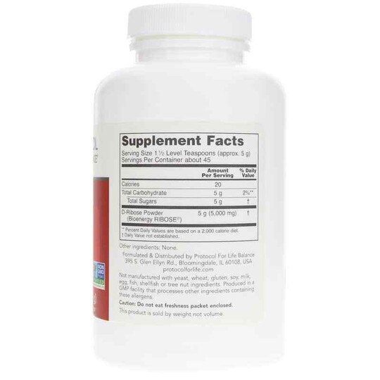 D-Ribose Pure Powder, 8 Oz, PFLB