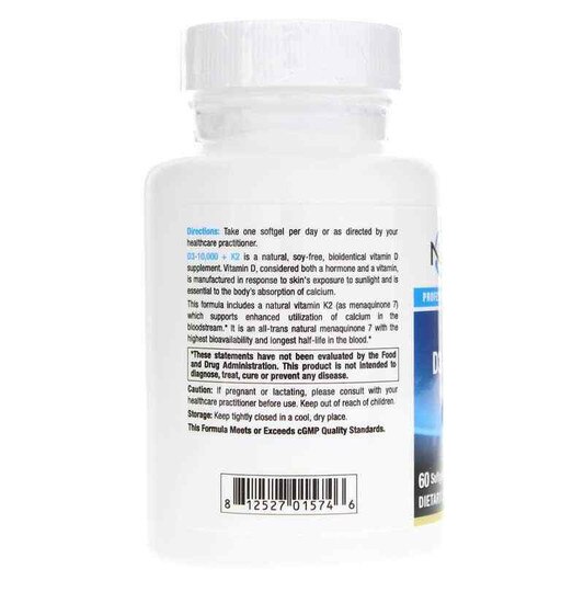 D3-10000 + K2, 60 Softgels, NUM