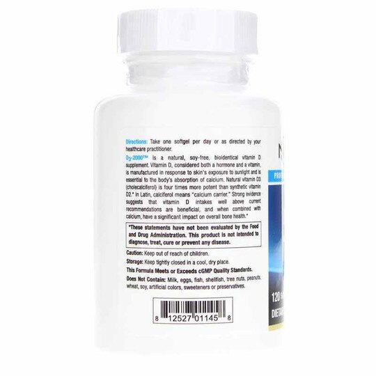 D3-2000, 120 Softgels, NUM