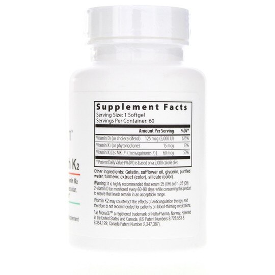 D3 5,000 with K2, 60 Softgels, ND