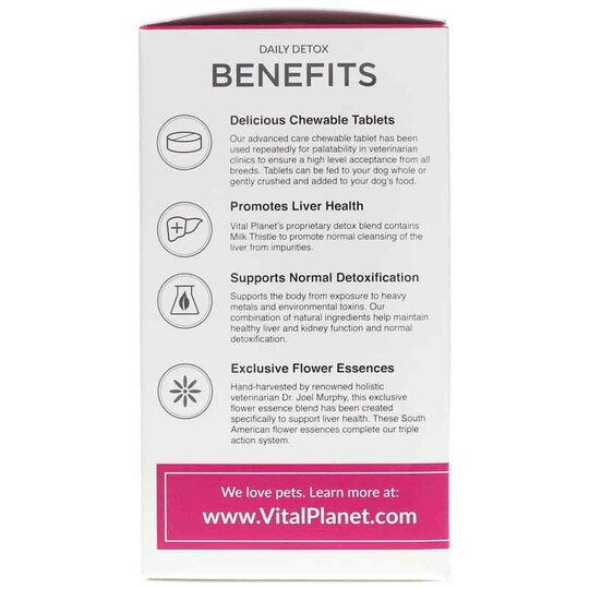 Daily Detox for Dogs Chewable Tablets , 60 Chewable Tab, VTP