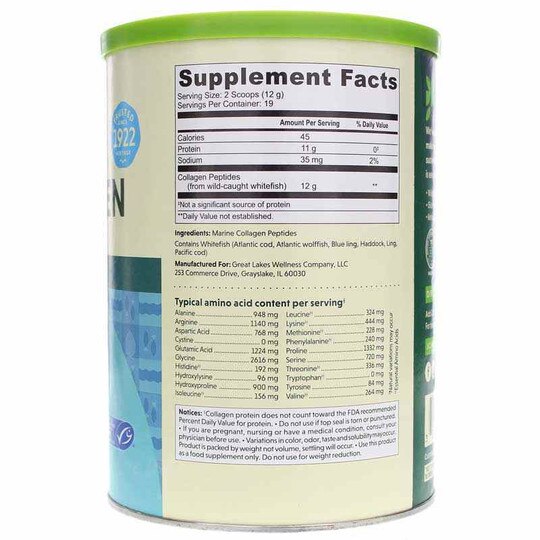 Daily Marine Collagen Peptides, 8 Oz, GLW