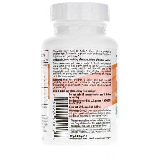 Daily Omega Kids, 30 Chewables, NRN