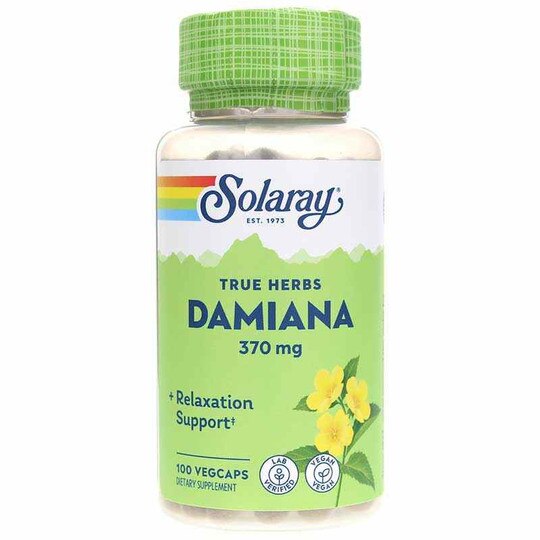 Damiana 370 Mg, 100 Veg Capsules, SLR