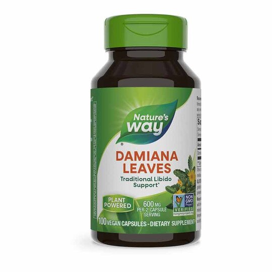 Damiana Leaves, 100 Vegan Capsules NWA