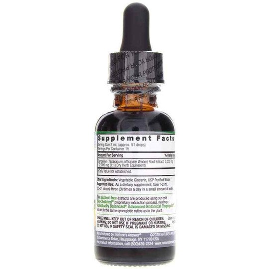 Dandelion Root Alcohol-Free, 1 Oz, NAN