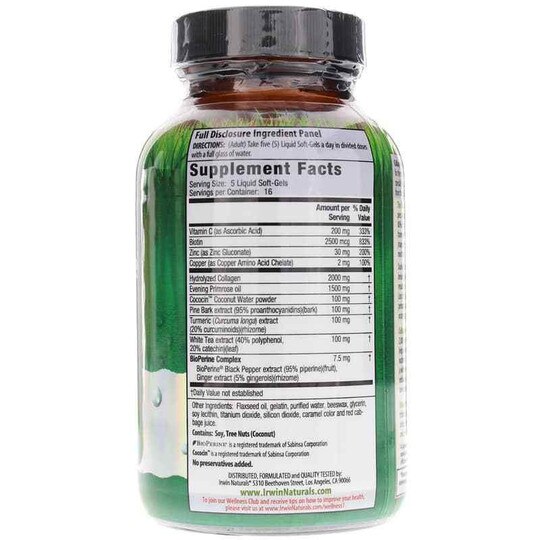 Deep Tissue Collagen-Pure, 80 Liquid Softgels, IRN