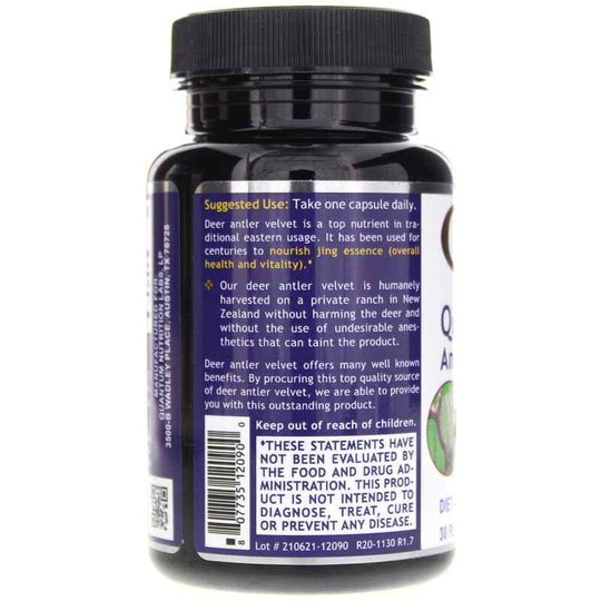 Deer Antler Velvet, 30 Veg Capsules, QNL