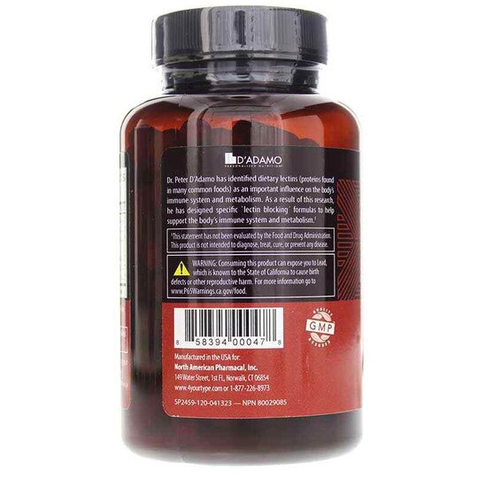 Deflect Type O Lectin Blocking Formula, 120 Veg Capsul, DAPN