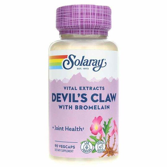 Devil's Claw with Bromelain, 90 Veg Capsules, SLR