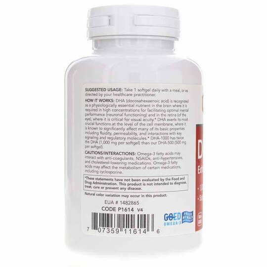 DHA-1000 Extra Strength, 90 Softgels, PFLB