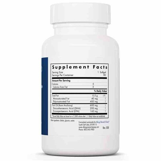 DHA Fish Oil Concentrate, 90 Softgels, ARG