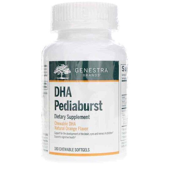 DHA Pediaburst Chewable Orange Flavor, 180 Chewable Tab, GEN