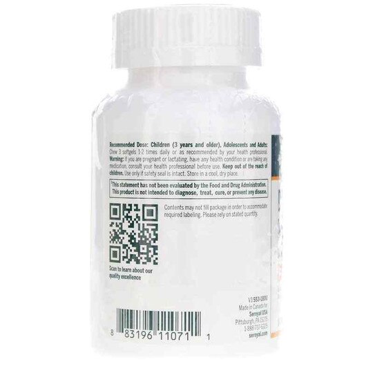 DHA Pediaburst Chewable Orange Flavor, 180 Chewable Tab, GEN