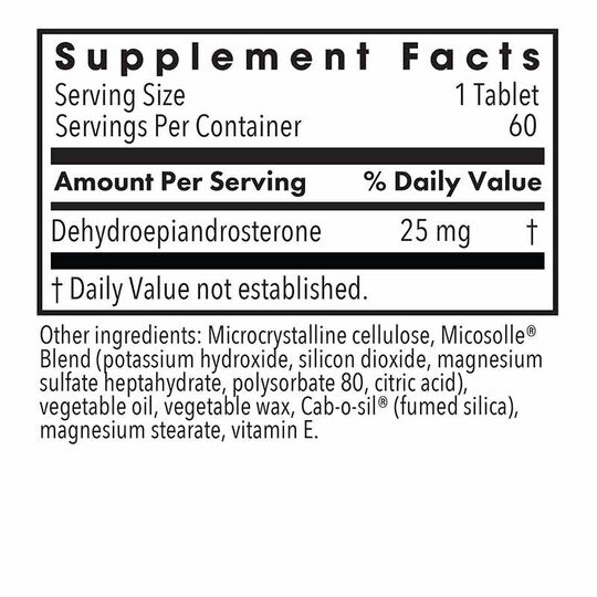 DHEA 25 Mg, 60 Tablets, ARG