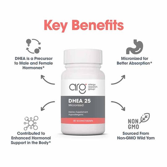 DHEA 25 Mg, 60 Tablets, ARG