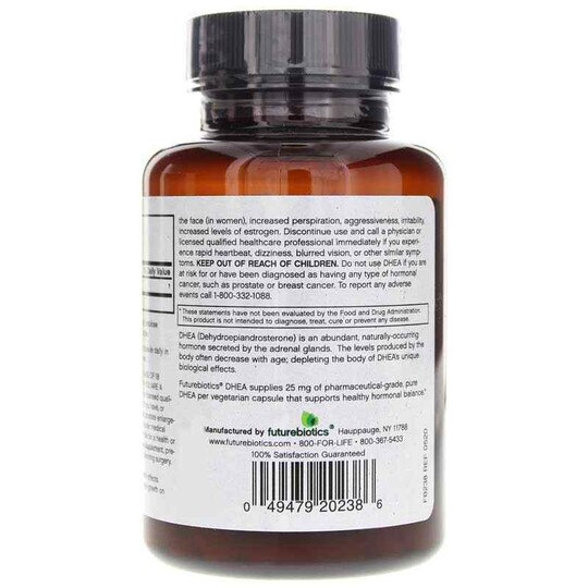 DHEA 25 Mg, 75 Veg Capsules, FB
