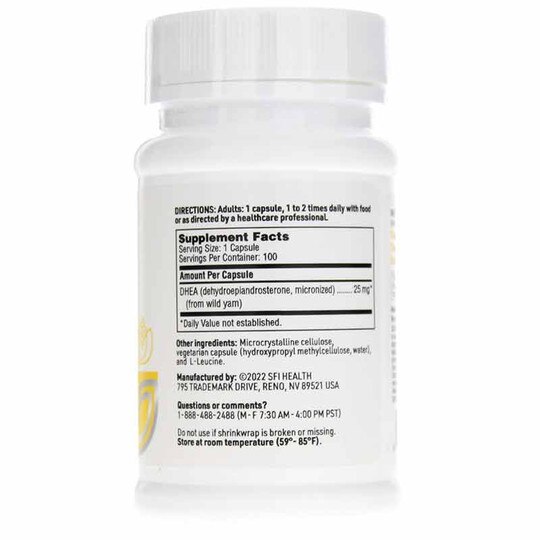 DHEA 25 Mg, 100 Capsules, KL