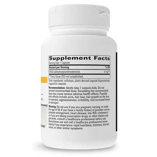 DHEA 5 Mg, 60 Veg Capsules, INT