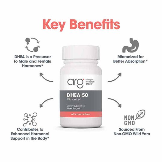 DHEA 50 Mg, 60 Tablets, ARG