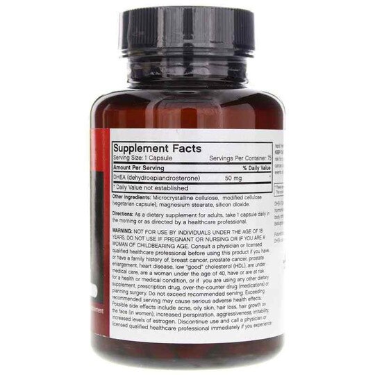 DHEA 50 Mg, 75 Veg Capsules, FB