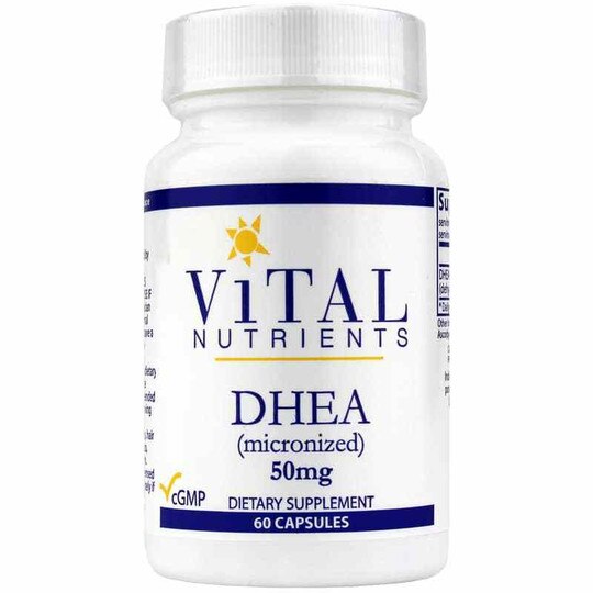 DHEA (micronized) 50 Mg, 60 Capsules, VTN