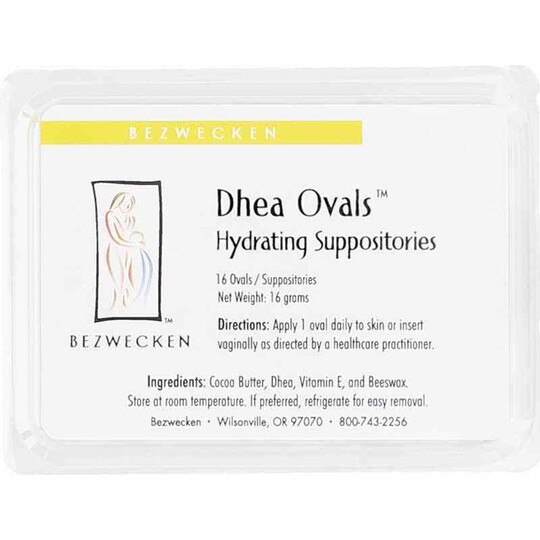 DHEA Ovals, 16 Suppositories, BZW