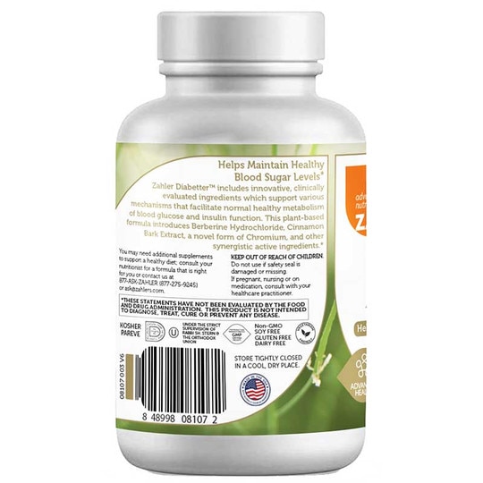Diabetter Advanced Glucose Support, 120 Capsules, ZHL