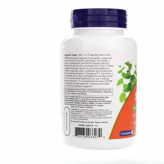 Diet Support, 120 Veg Capsules, NOW