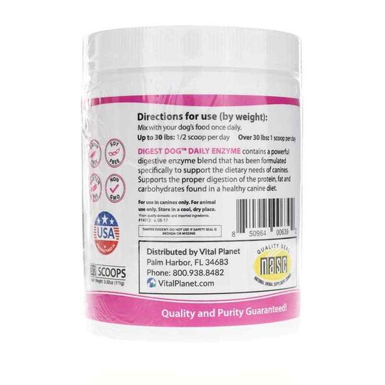 Digest Dog Daily Enzyme Powder, 30 Servings, VTP