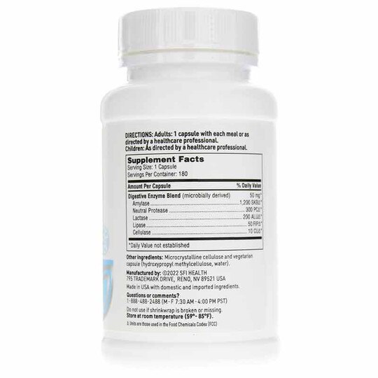 Digestive Enzymes, 180 Capsules, KL