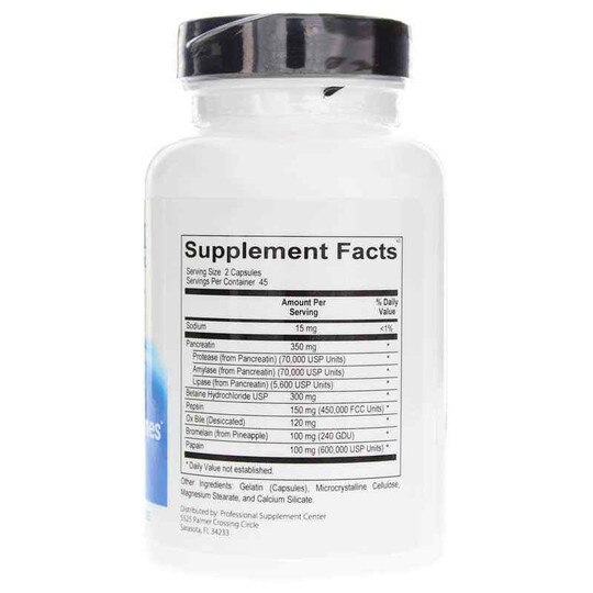 Digestive Enzymes, 90 Capsules, PSC